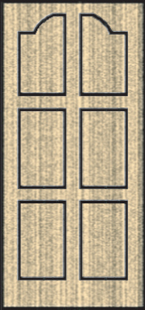 Arched - 6-panel - Symmetrical