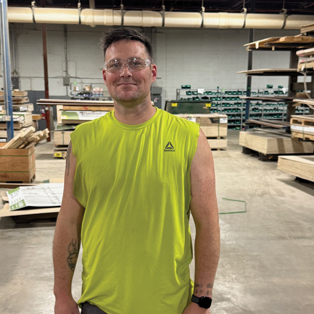 Ian on the plant floor
